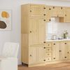 vidaXL Armoire avec &eacute;tag&egrave;re avec porte Miel 60 x 32 x 40 cm Pin massif