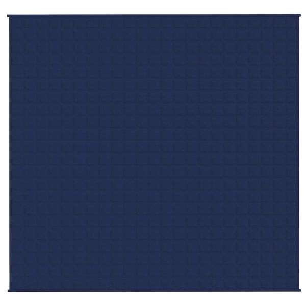 vidaXL Couverture lestée Bleu 220x230 cm 15 kg Tissu