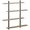 vidaXL &Eacute;tag&egrave;re Murale Ch&ecirc;ne artisanal 100 x 13,5 x 101 cm