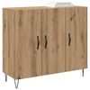 vidaXL Buffet Ch&ecirc;ne artisanal 90 x 32,5 x 80 cm Bois d'ing&eacute;nierie
