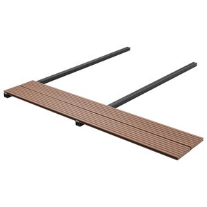 vidaXL Planche de terrasse 4 pi&egrave;ces Marron Clair WPC