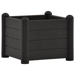 vidaXL Lit sur&eacute;lev&eacute; de jardin PP Anthracite 43x43x35 cm