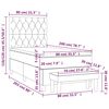 vidaXL Sommier &agrave; lattes de lit avec matelas Gris fonc&eacute; 80x200 cm Tissu