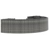 vidaXL Salon de jardin 6 pcs avec coussins r&eacute;sine tress&eacute;e gris