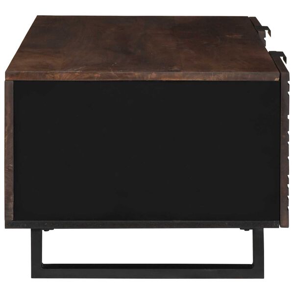 vidaXL Table basse Marron et Noir 100 x 54 x 40 cm