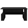 vidaXL Table basse Ch&ecirc;ne noir 90 x 50 x 40 cm Bois d'ing&eacute;nierie