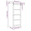 vidaXL Porte coulissante ORKDAL Marron 83 x 232 cm Pin massif