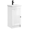 vidaXL Meuble de salle de bain avec &eacute;vier Blanc brillant