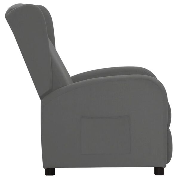 vidaXL Fauteuil Gris clair Tissu