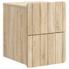 vidaXL Cabinet de chevet mural Ch&ecirc;ne Sonoma 33 x 34,5 x 43 cm
