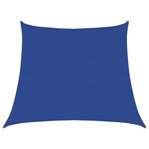 vidaXL Voile d'ombrage 160 g/m&sup2; trap&egrave;ze bleu 3/4x3 m PEHD
