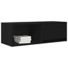 vidaXL Meuble TV ch&ecirc;ne noir 80x31x25,5 cm bois d'ing&eacute;nierie
