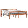 vidaXL Cadre de lit 2 pi&egrave;ces Cire marron Bois de Pin Massif
