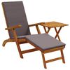 vidaXL Chaise longue inclinable et pliable 2 pc Bois d'Acacia Massif