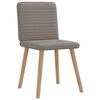 vidaXL Chaises &agrave; manger lot de 4 taupe tissu