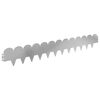 vidaXL Bordure de Pelouse 20 pcs 103 x 15 cm Acier Argent&eacute;