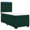 vidaXL Sommier &agrave; lattes de lit avec matelas Vert fonc&eacute; 100x200 cm