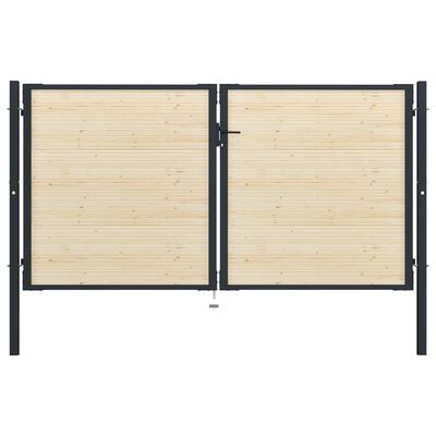 vidaXL Lattes de clôture 40 pcs 134 cm bois massif d'épicéa