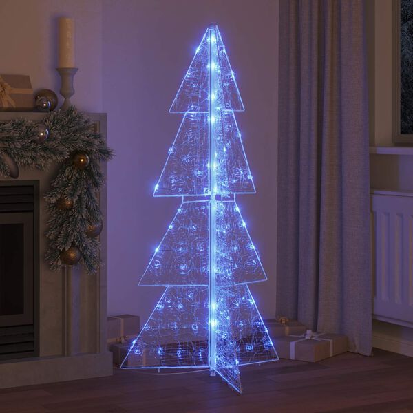 vidaXL Sapin de No&euml;l avec 160 LED Bleu 150 cm Acrylique