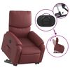 vidaXL Fauteuil inclinable &eacute;lectrique rouge bordeaux similicuir