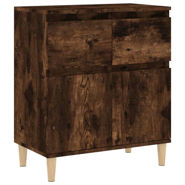 vidaXL Buffet Chêne fumé 60x35x70 cm Bois d'ingénierie