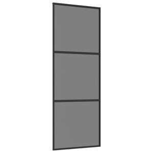 vidaXL Porte coulissante 76 x 205 cm Verre tremp&eacute; et aluminium