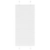 vidaXL Store pliss&eacute; blanc 60x100 cm largeur du tissu 59,4 cm polyester