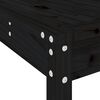 vidaXL Ensemble de bar de jardin 5 pcs noir bois de pin massif