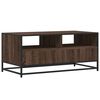vidaXL Table basse ch&ecirc;ne marron 100x50x45cm bois d'ing&eacute;nierie et m&eacute;tal