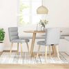 vidaXL Chaises &agrave; manger lot de 2 gris nuage tissu