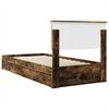 vidaXL Lit de Rangement Ch&ecirc;ne fum&eacute; 90 x 200 cm Bois d'ing&eacute;nierie