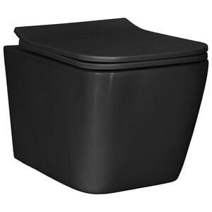 vidaXL WC suspendu C&eacute;ramique Noir