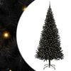 vidaXL Sapin de No&euml;l Noir 240 cm PVC