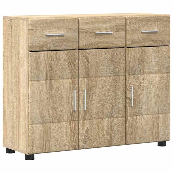 vidaXL Buffet Ch&ecirc;ne Sonoma 88,5 x 30,5 x 73 cm Bois d'ing&eacute;nierie