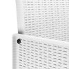 vidaXL Chaise de jardin 2 pcs Blanc 53 x 49 x 85 cm Polypropyl&egrave;ne