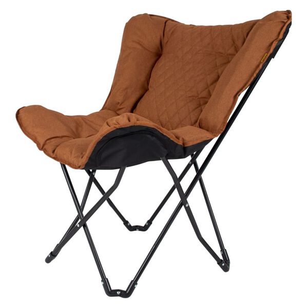 Bo-Camp Chaise papillon de camping pliable Himrod Argile