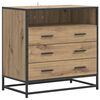 vidaXL Armoire &agrave; tiroirs 3-Tiroir Ch&ecirc;ne artisanal 70 x 41 x 70 cm