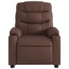 vidaXL Fauteuil inclinable électrique Marron Similicuir