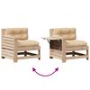 vidaXL Salon de jardin 8 pcs avec coussins Bois de pin massif
