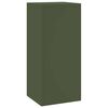 vidaXL Support de Plante 2 pcs Vert olive 24 x 24 x 55 cm Acier