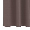 vidaXL Rideaux occultants avec anneaux 2 pcs Marron fonc&eacute; 260 x 140 cm