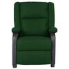 vidaXL Fauteuil de massage Vert foncé Similicuir et tissu