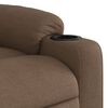 vidaXL Fauteuil inclinable électrique Marron Tissu