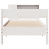 vidaXL Lit biblioth&egrave;que sans matelas blanc 100x200 cm bois pin massif