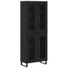 vidaXL Haut Armoire 2 pc Ch&ecirc;ne noir 69,5 x 34 x 180 cm