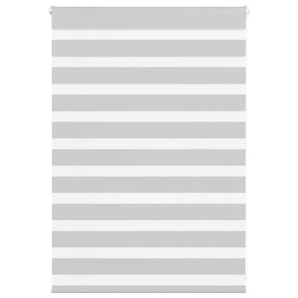 vidaXL Store z&egrave;bre gris clair largeur du tissu 100,9 cm polyester