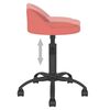 vidaXL Chaises pivotantes &agrave; manger lot de 2 Rose Velours