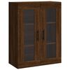 vidaXL Buffet haut Ch&ecirc;ne marron 69,5x34x180 cm Bois d'ing&eacute;nierie