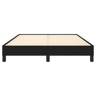 vidaXL Cadre de lit sans matelas noir 140x200 cm tissu