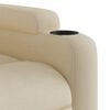 vidaXL Fauteuil de massage inclinable crème tissu